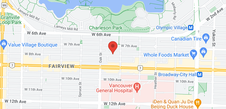 map of 204 943 W 8TH AVENUE